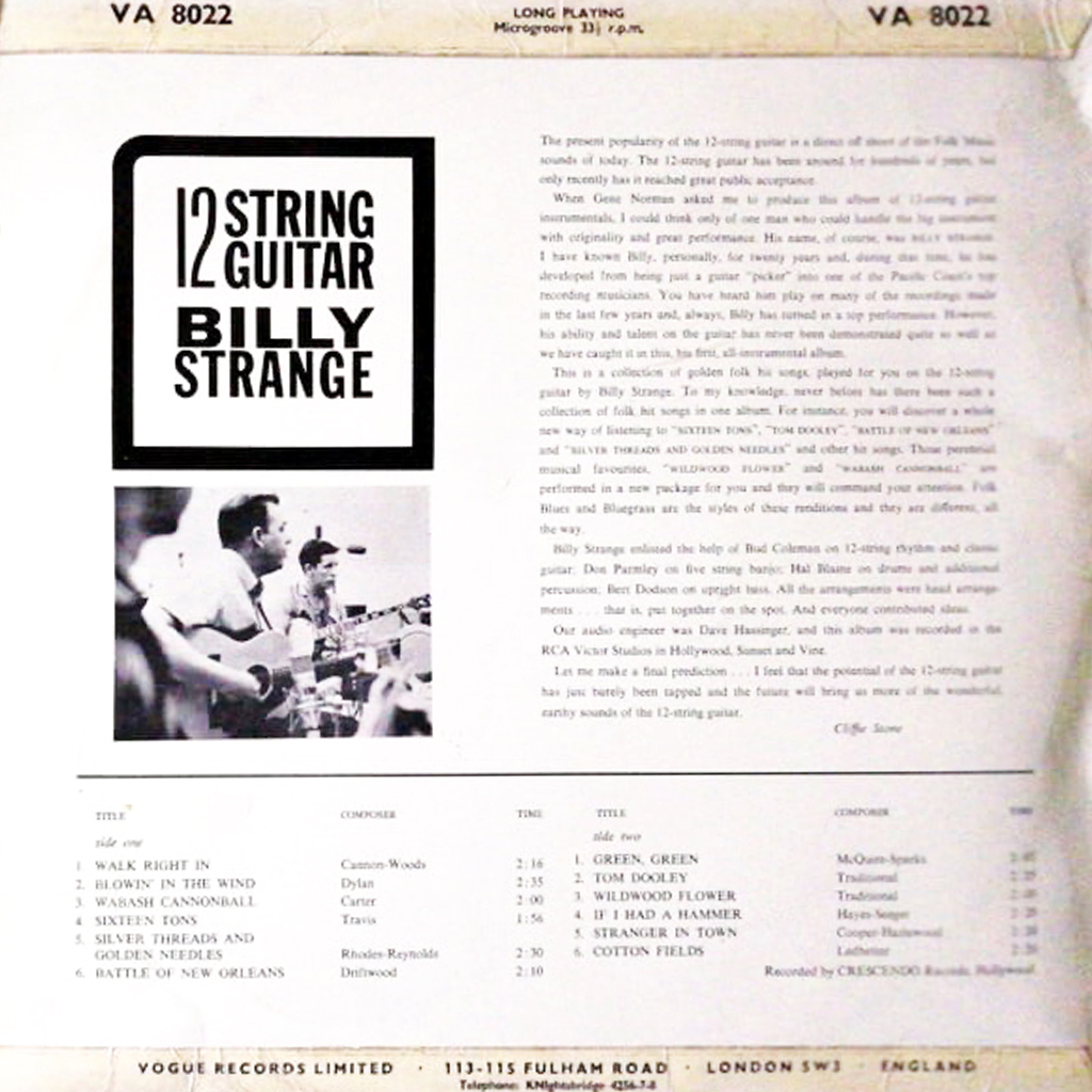 Billy Strange I 12 String Guitar I heartelier I magazine